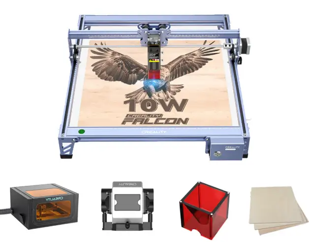 10W CR-Laser Falcon Laser Engraver and Cutter