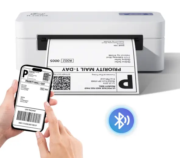 4x6 Thermal Shipping Label Printer Bluetooth Wireless