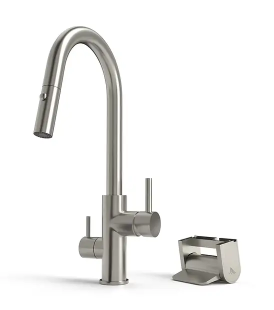 Konrad Foot Pedal Faucet / Brushed Nickel