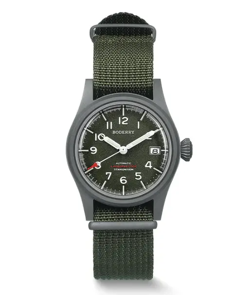 LANDMASTER 100M Waterproof Titanium Automatic Field Watch