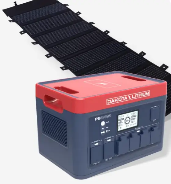PS2400 Portable Power Station with 180W Folding Solar Panel