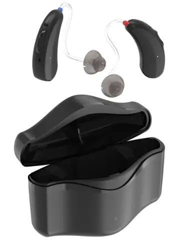 Rechargable 16 Channels Programmable Bluetooth Music and Phone Streaming Primo DA803 Lithium Rechargeable Hearing Aids PAIR