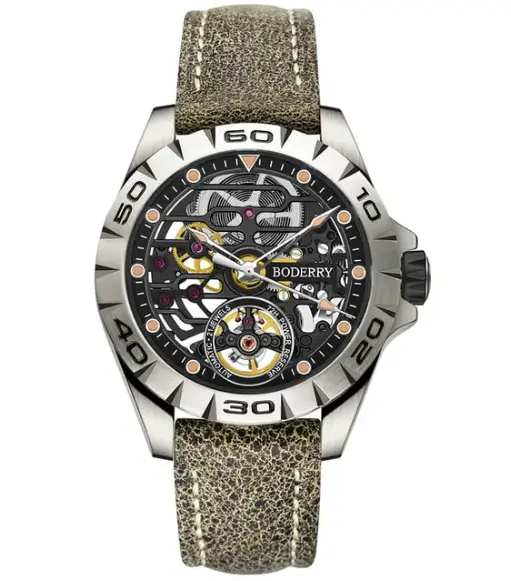 URBAN SKELETON(TITANIUM) V2.0-Silver Hands - Hi-beat(28,800 bph) with 72 hrs Power-reserve Automatic Watch