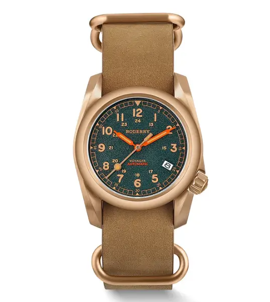VOYAGER 100M Waterproof Bronze Automatic Field Watch